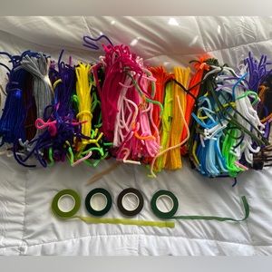 Colorful Pipe Cleaners and Floral Tape